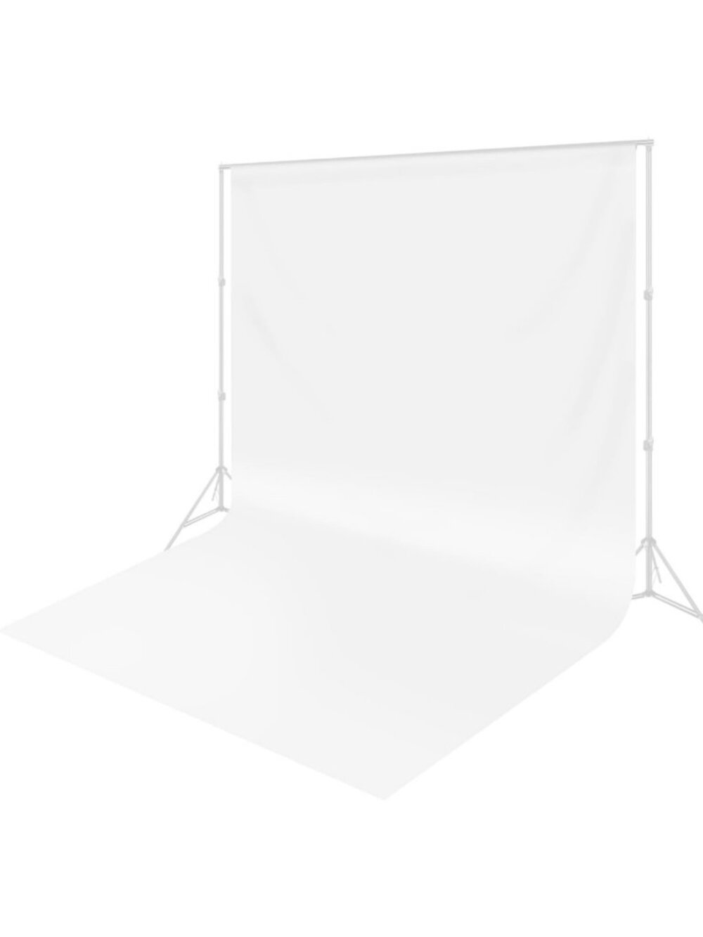 10x20 ft White Photography Backdrop - High Density Polyester for Video & Events